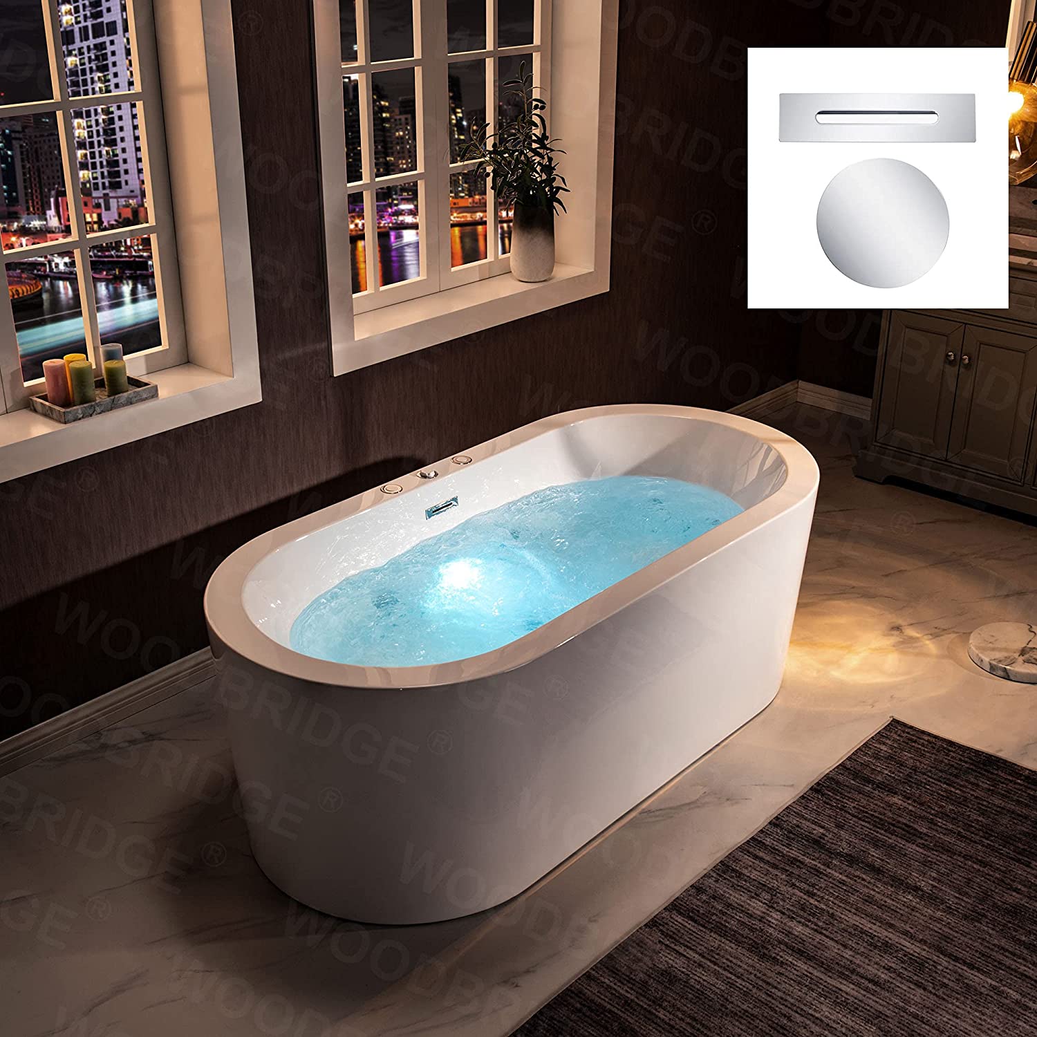 WOODBRIDGE B-0030 Bathtub White